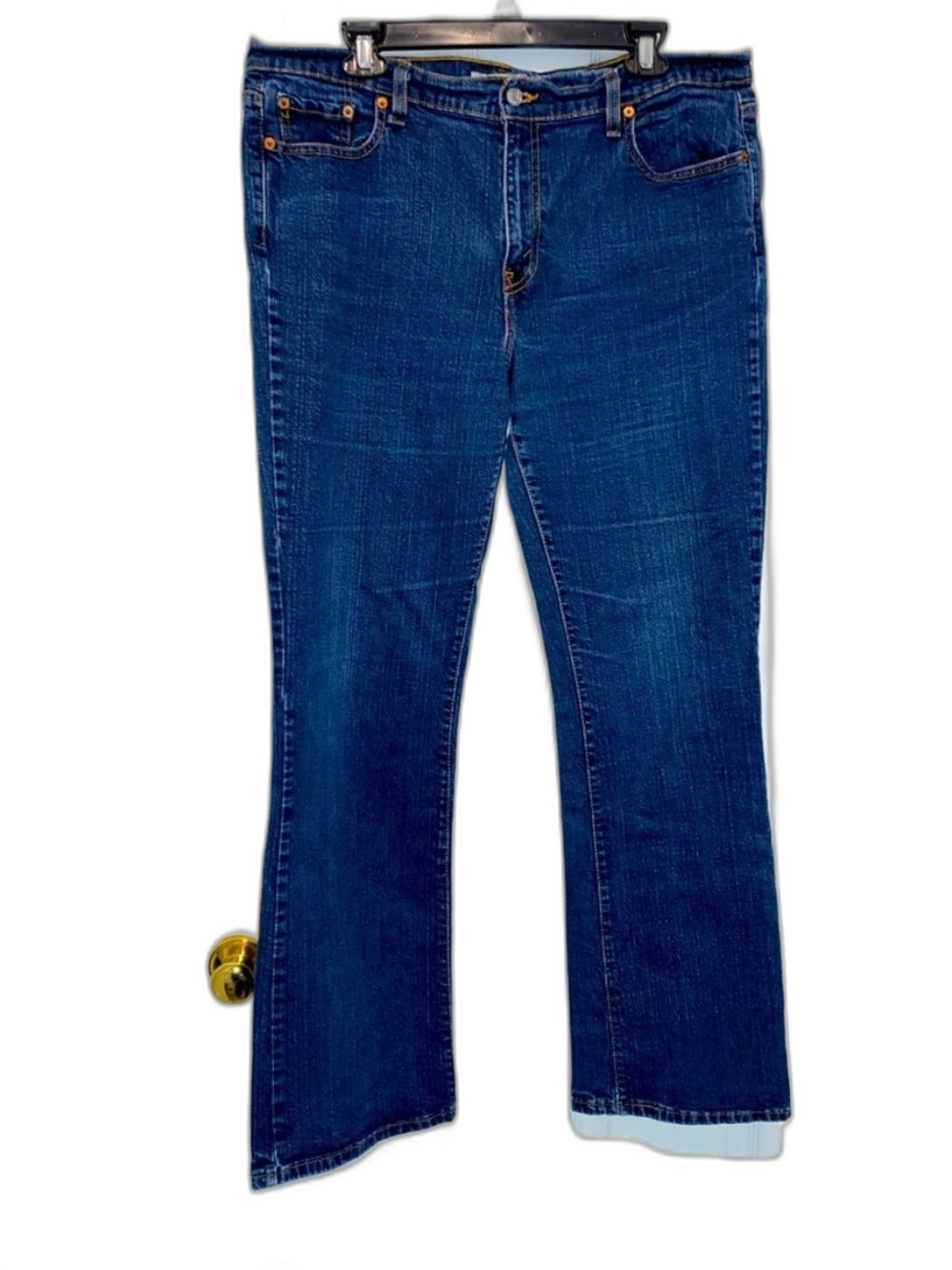 Levi's Women's Boot Cut Jeans - Dark Blue Size 16 Tall